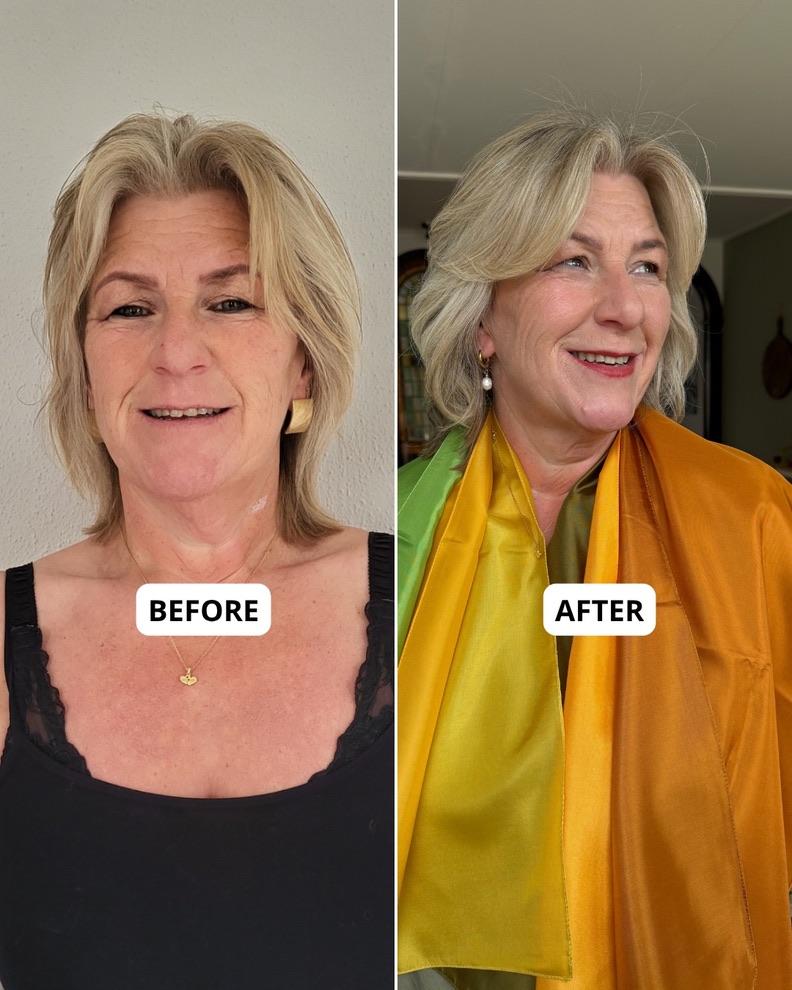 Before en after van kleuranalyse 1