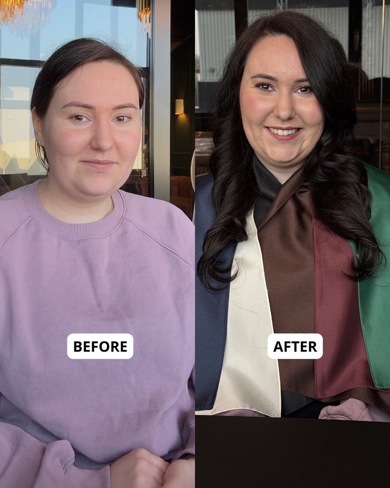 Before en after van kleuranalyse 3